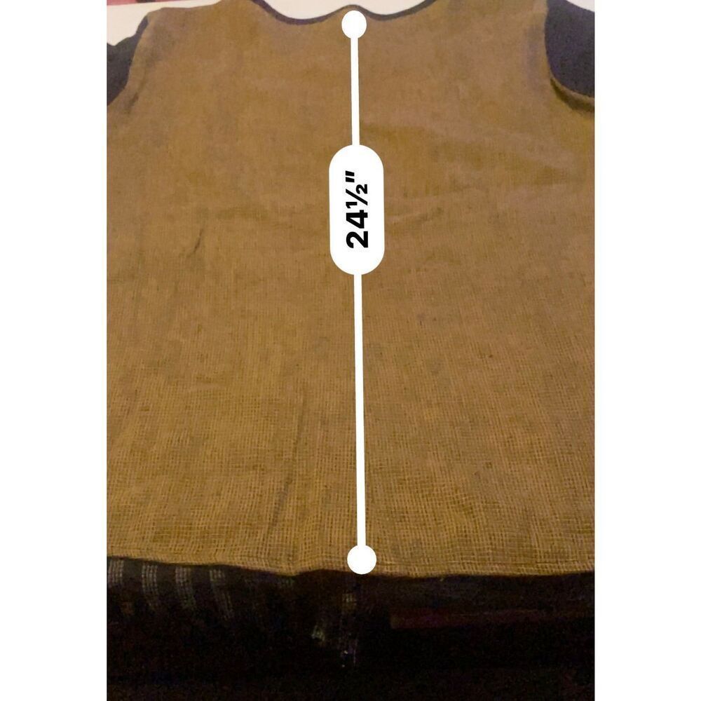 Khangura Colorblock Linen Blend Lagenlook Art Tunic Top Made USA Wm’s Sz Small - Picture 9 of 9